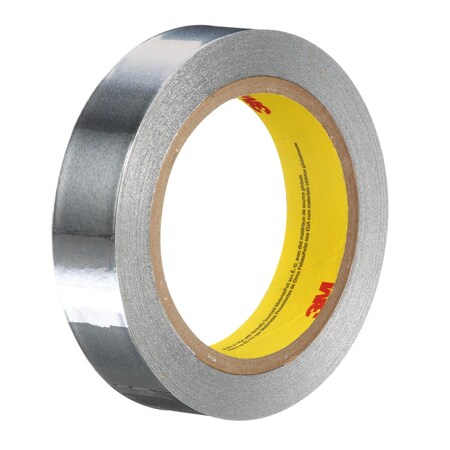 3M Aluminum Foil Tape 431, Silver, 1 In X 60 Yd, 3.1 Mil 7010379559